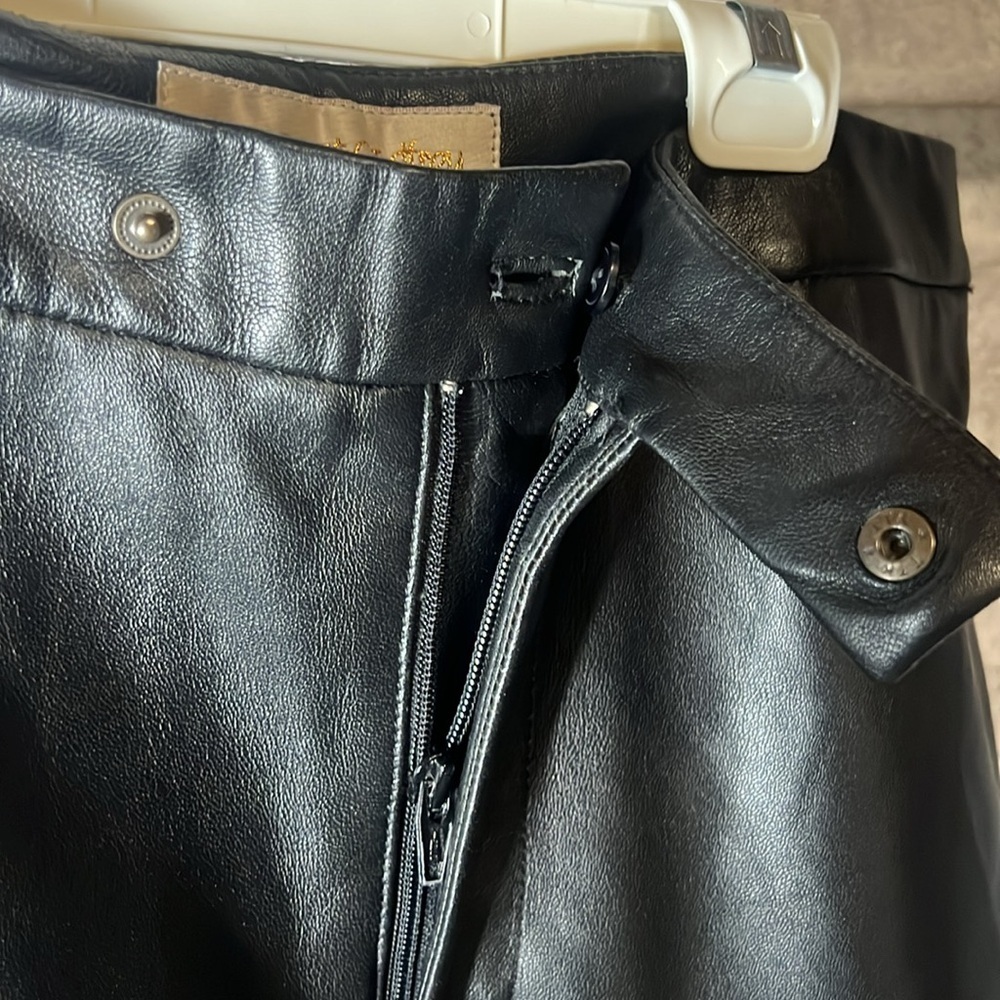 Margaret Godfrey Retro Leather Pants - Picture 4 of 7